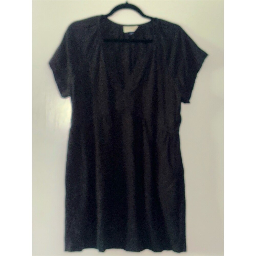 Universal Thread Dress Womens Size L Black Short Sleeve Mini Shift